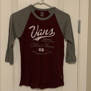 vans 3/4 sleeve t-shirt